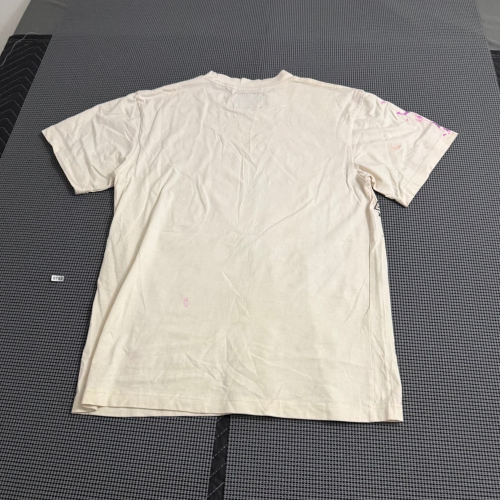 PacSun Eternity Racing Graphic T-Shirt Mens Small Cream Distressed Streetwear - Picture 7 of 10